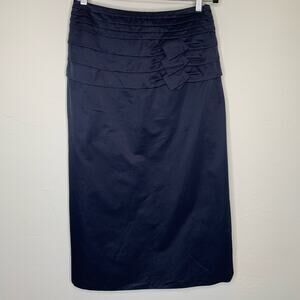 Armagan Blue Cotton Tencel Sz 42 ( medium) Midi Skirt